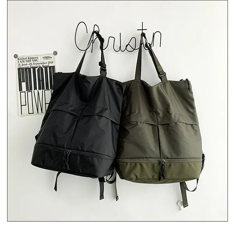 Mochila Unissex de Grande Capacidade Masculina e Feminina Mochilas de Nylon Impermeáveis Esportivas Modernas Mochilas Escolares Portáteis de Lazer Viagem