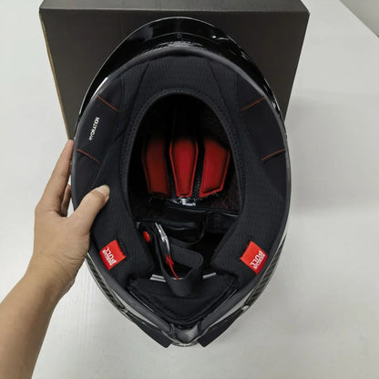Capacete Unissex Pista Fechado para Moto Off-Road de Corrida Segurança Capacete de Proteção Aprovado ECE DOT Capacete de Ciclismo