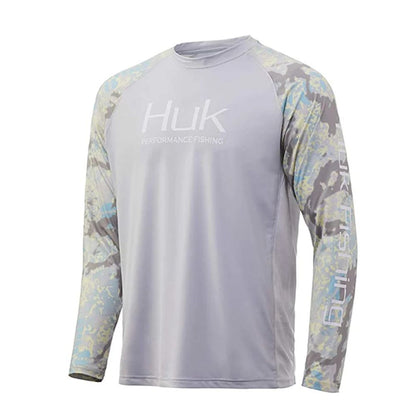 HUK Fishing Shirts Long Sleeve Uv Protection Clothing Mens Outdoor Summer Jersey Upf 50 Clothes Performance Breathable Fishing