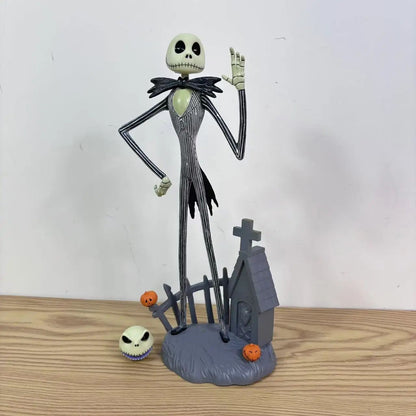 Disney The Nightmare Before Christmas Anime Figure Jack Skellington Model Desktop ornaments Halloween Room Decoration Toy Gifts