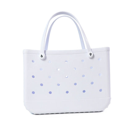 XL Extra Large Beach Bag EVA Rubber Waterproof Beach Travel Picnic Storage Basket Women Shopping Handbag Sac Jelly Tote Bag