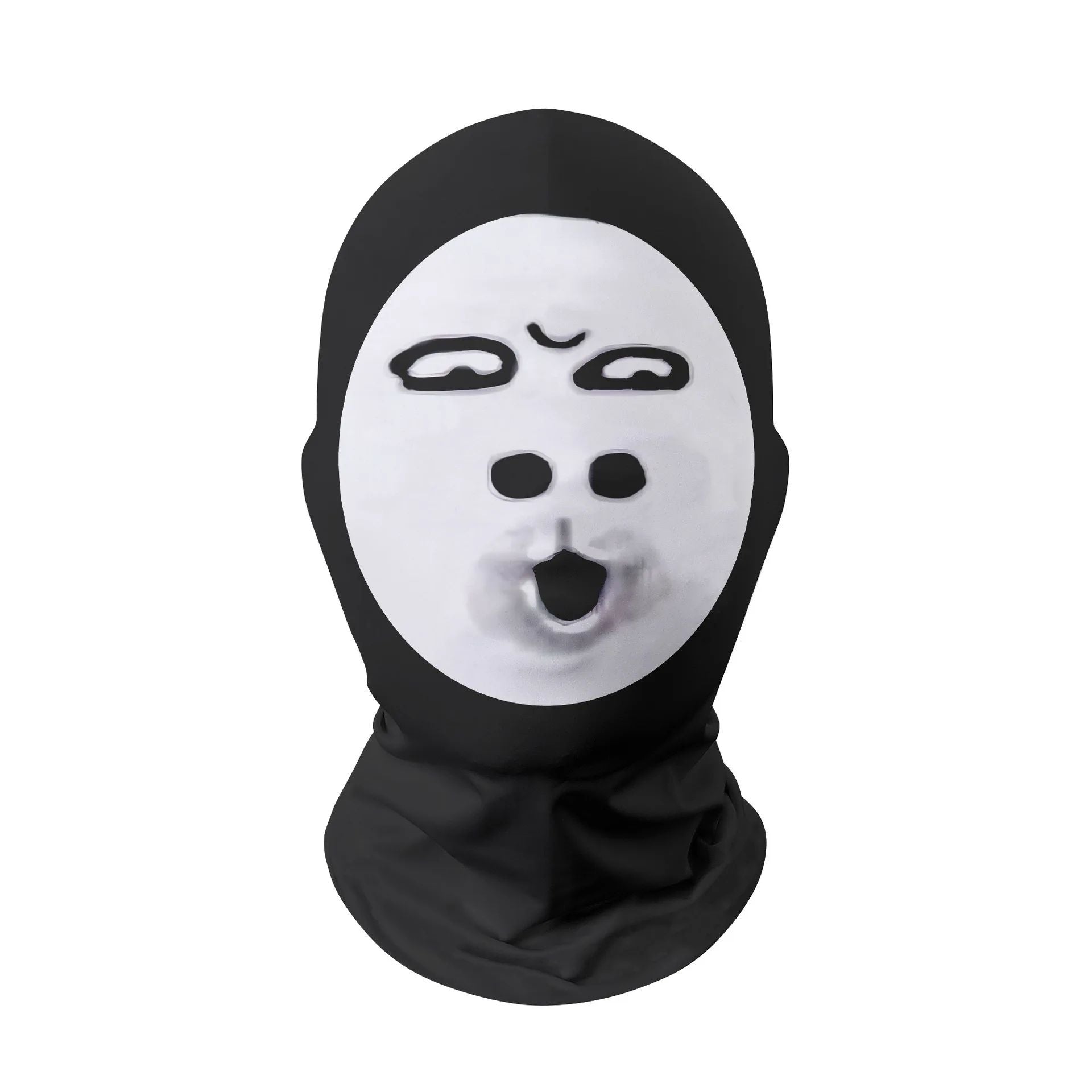 3D Seamless Mask Funny Face Printed Head Scarf Famous Person Ice Silk Sunscreen Head Mask Halloween Cosplay