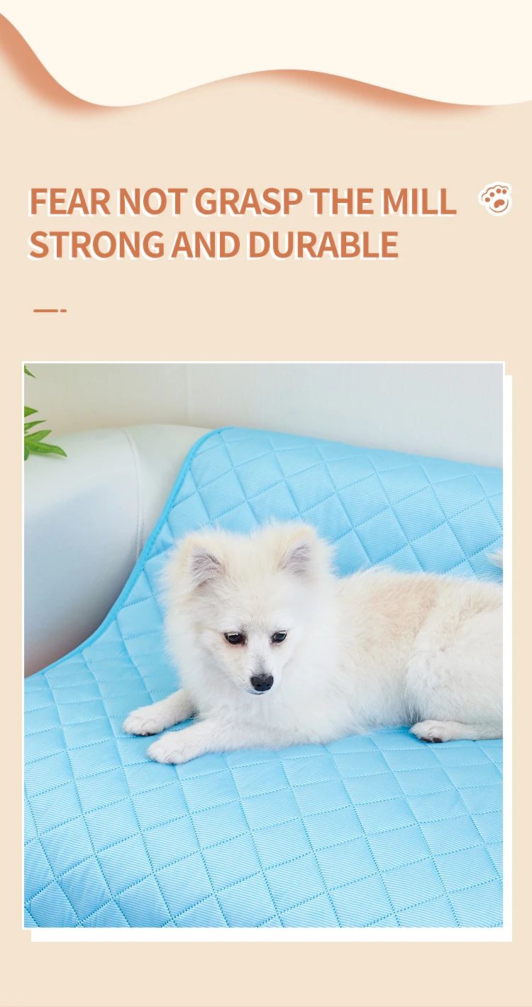 Tapete Gelado para Cães Cama para Pets Verão Tapetes para Cães Gatos Cobertor Sofá Respirável Lavável 8 Tamanhos para Cães Pequenos Médios Grandes Filhotes