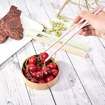 1 Pair of Wheat Straw Chopsticks Healthy Tableware Non-slip Chinese Chopsticks Kitchen Tools Reusable Sushi Food Tableware