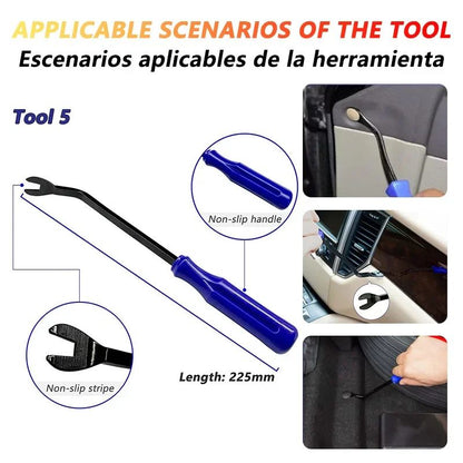 Kit de ferramentas para desmontar, kit de plástico, kit de clipes para porta de carro, painel de acabamento, rádio, painel de instrumentos, remoção de áudio, instalador, kit de reparo de conversão