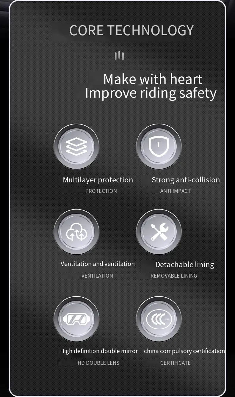 Capacete de Moto Unissex Anti-Embaçante com Lente Dupla e Meio Rosto para Veículos Elétricos Equipamento de Proteção para Homens e Mulheres