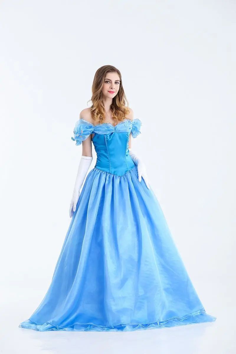 Anime clothing Adult Cosplay Dress Cinderella Costume Snow White Princess Dress Stage clothes Halloween Fancy Dress Ball Gown