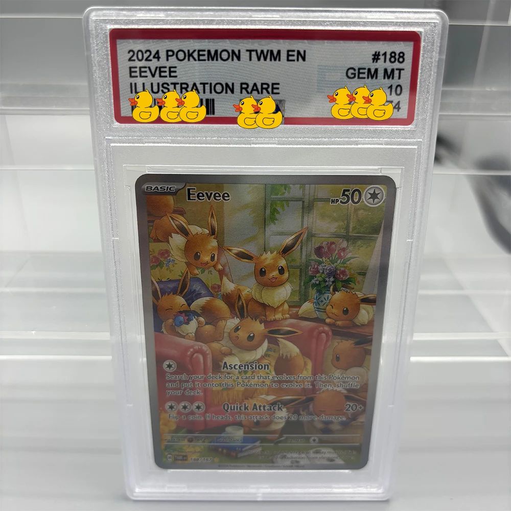 DIY PTCG Rating Card Collection Card 2021 SWSH FA/RAYQUAZA V MEWTWO ex Copy 10Points Rating Card Anime Game Gift