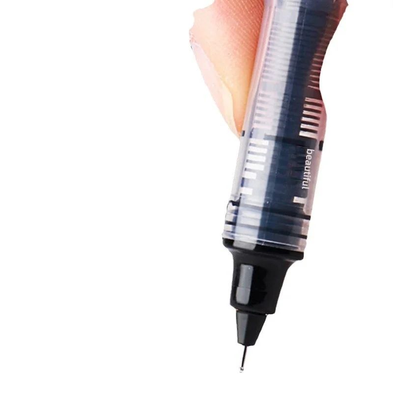 10/20PCS High Quality Needle Type Gel Pens Black Blue Red Ink Straight Liquid Pen  Stationery School & Office Supplies