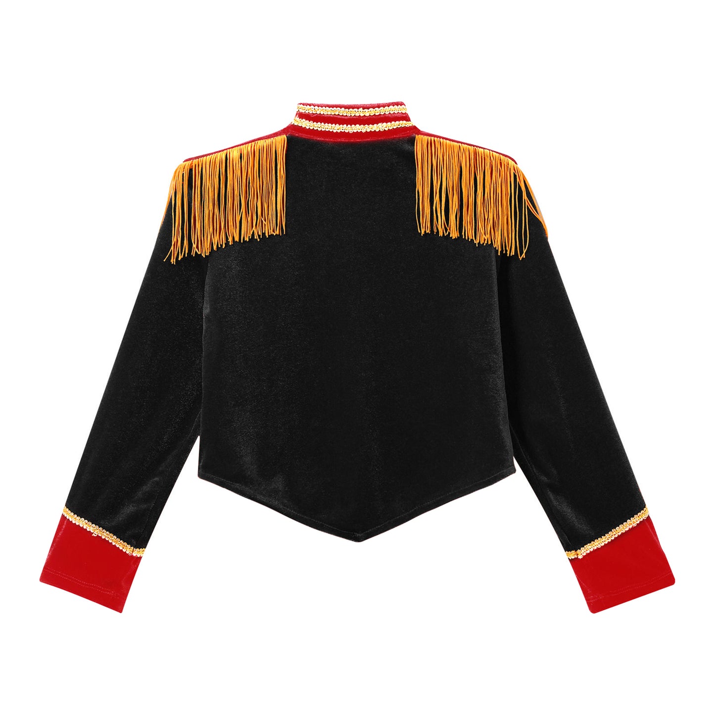 Boys Girls Drum Major Team Uniform Nutcrackers Costume Set Marching Band Tassel Jacket Coat Hat Outfits for Drummer Performance