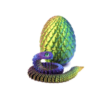 3D Print Cool Snake Dragon Egg Multi-joint Novel Easter Hot Sale Gifts Decompression Children's Toys Desktop Decorations Printed