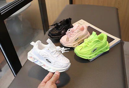 Baby Shoes2025 Spring Autumn New Boys and Girls Light Up Clunky Sneaker Small and Medium-sized Children's Soft Soled Baby Shoes