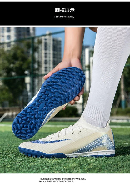 Men Professional Training Football Boots Ultralight Soccer Shoes Unisex Wholesale Women Breathable Drop Shipping Indoor Futsal