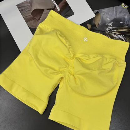 2025 Autumn New Women's Cotton Thread Elastic Yoga Sports Shopping Shorts Versatile