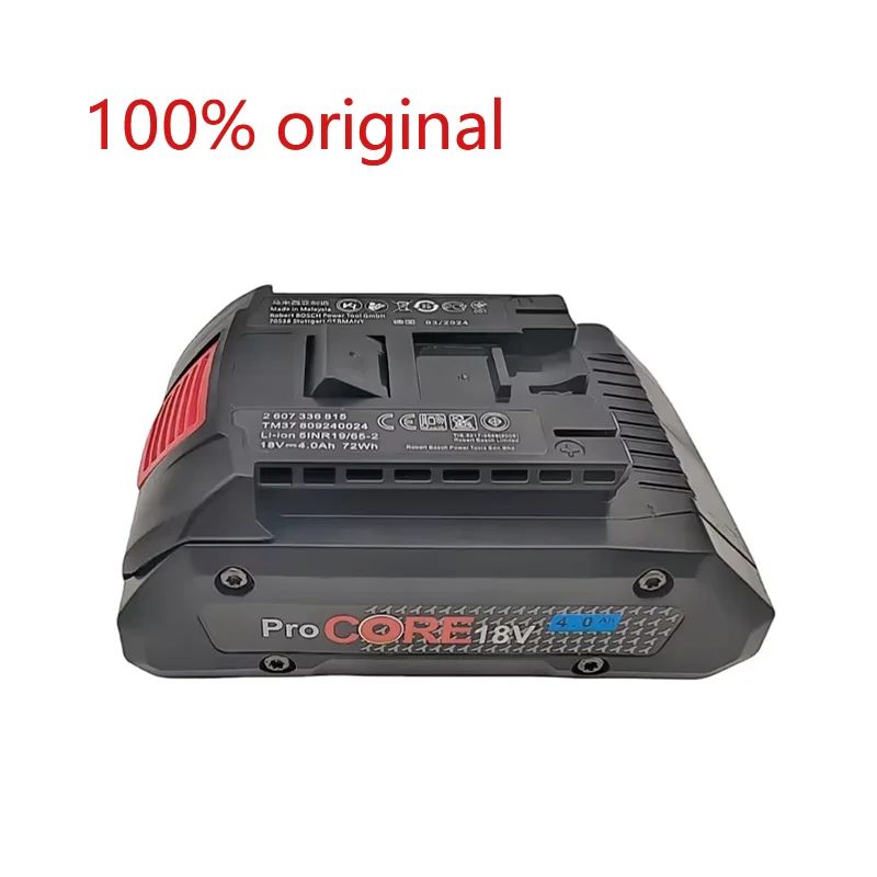 A bateria ProCORE de 18V e 21700 é adequada para substituir a bateria da ferramenta elétrica sem fio Bosch Professional