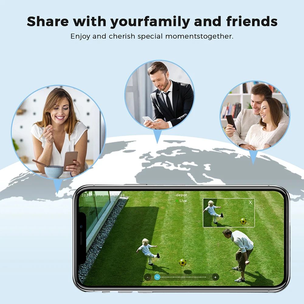 Câmera V380Pro 4G Câmera Sim GSM WIFI 12MP 6K Três Lentes Três Telas Monitor Visão Noturna Segurança PTZ Câmera de Videovigilância