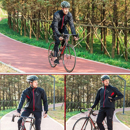 X-TIGER Winter Fleece Thermal Cycling Jacket Coat Windproof Bicycle Clothing Autumn Outdoors Sport Cycling Camping Hiking Jacket