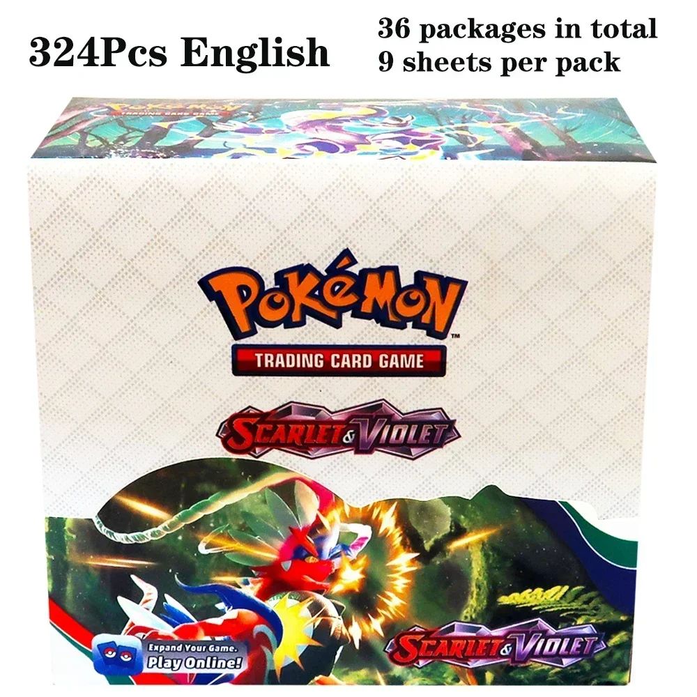 324 pçs/caixa Pokémon TCG: Sol e Lua, Escuridão Incendiada, 36 Pacotes, Caixa de Booster, Jogo de Cartas Pokémon, Brinquedos Colecionáveis, Jogo de Tabuleiro Prismático