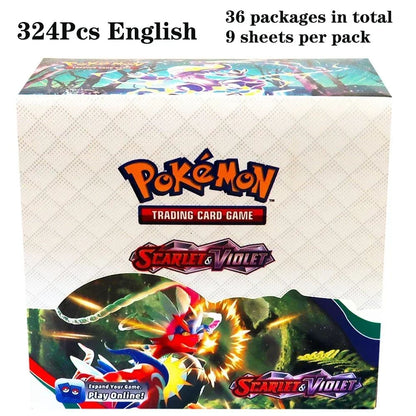 324 pçs/caixa Pokémon TCG: Sol e Lua, Escuridão Incendiada, 36 Pacotes, Caixa de Booster, Jogo de Cartas Pokémon, Brinquedos Colecionáveis, Jogo de Tabuleiro Prismático