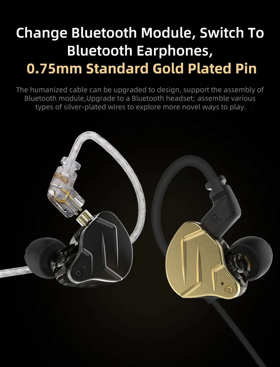 NEW KZ ZSN PRO X 1BA 1DD Hybrid Drive HIFI Metal In Ear Earphone Sport Noise Cancelling Earbud Headsets KZ ZSX ZSNPROX EDXPRO