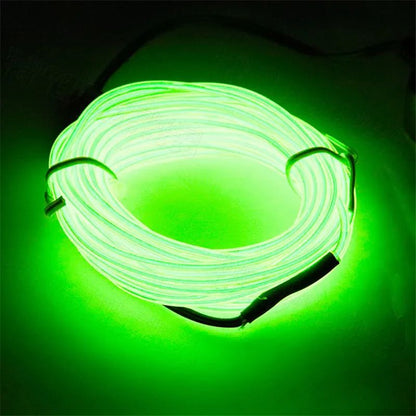 1M/3M/5M Flexible Neon Light Ball Dress Decoration Light EL Luminous Cable Party DIY Atmosphere Light Waterproof LED Strip