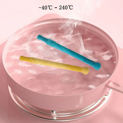 Brinquedo de Mastigar Seguro para Bebês, Mordedor de Silicone para Dentes Molares, Mordedores para Bebês, Alça de Silicone Molar para Bebês, Brinquedo de Segurança para Bebês