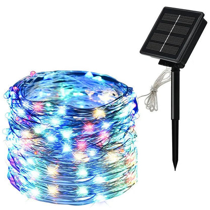 7M/12M/22/32M Solar Led Fairy Light Outdoor Festoon Led Waterproof Garland String Lights Christmas Party Garden Solar Lamp Decor