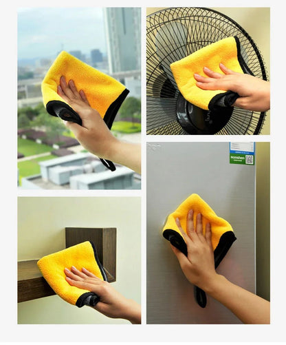 10/5/3Pcs Car Wash Microfiber Towel 30*30CM Car Cleaning Drying Cloth Care Cloth Car Wash Towel Kitchen Towel