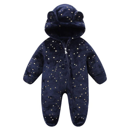 Newborn Baby Clothes Flannel Autumn Winter Baby Boys Girls Rompers Cartoon Newborn Bodysuit Soft Warm Jumpsuit for Babies 0-12M