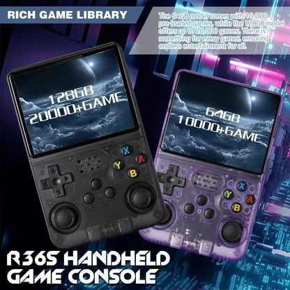 R36S Handheld Retro Game Console Classic ARKOS System 3.5 Inch Portable Video Gaming Console with Single Card for Kids Gift