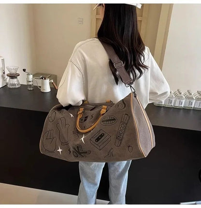 Oxford Travel Bag Handbags Large Capacity Carry On Luggage Bags Men Women Shoulder Outdoor Tote Weekend Waterproof Sport Gym Ba