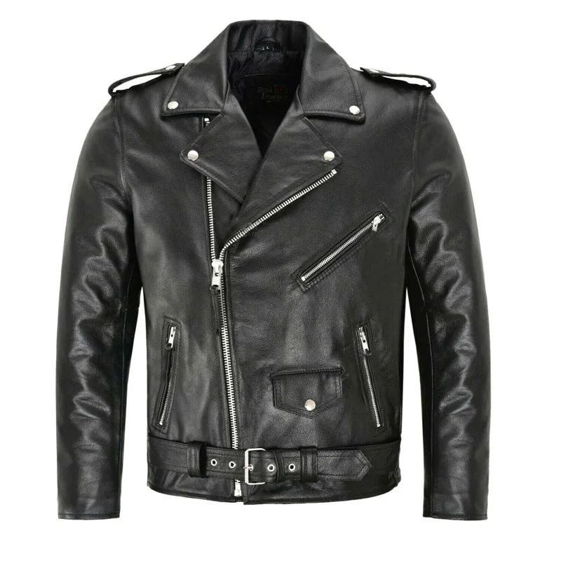 Asian Size Hot Sale Of The Season Men's Biker Jacket PU Leather Spring Autumn Style Motorcycle Coat Regular Fit Chinese Brand No