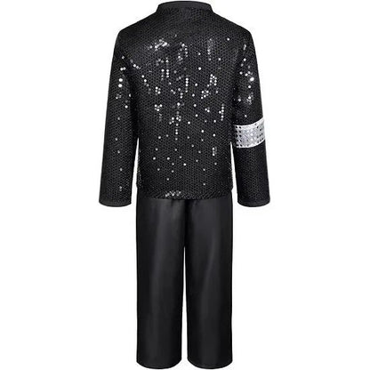 Adult Women Men Pop Star Michael Jackson Cosplay Costume Wig Halloween Stage Performance Hip Hop Dance  Family Clothing 2026 80s