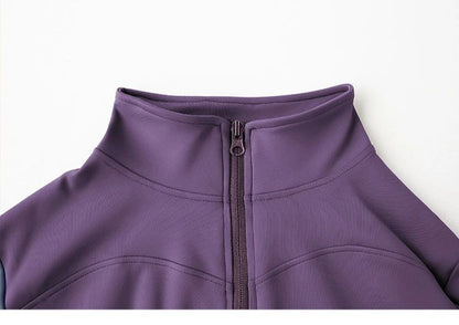 S-3XL New Style Workout Jacket Women Seamless Sports Outerwear Yoga Running Coat Stretchy Zip Up Gym Wear Slim Fit Breathable