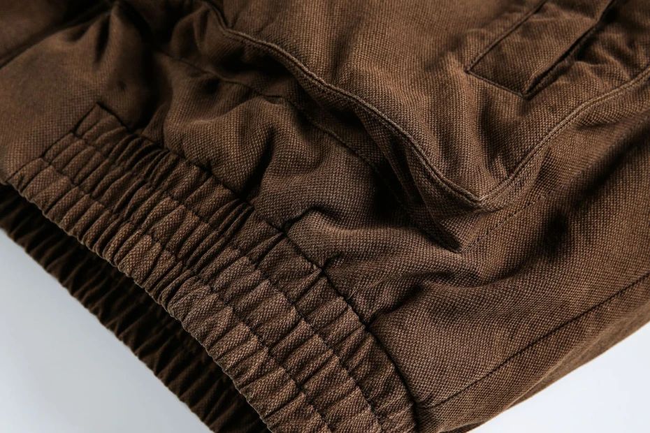 ?Mirrordust?Winter Jackets Men Thicken Warm Coat Vintage Loose Padded Jackets Big Pocket Fur Collar Jackets Outwear Unisex