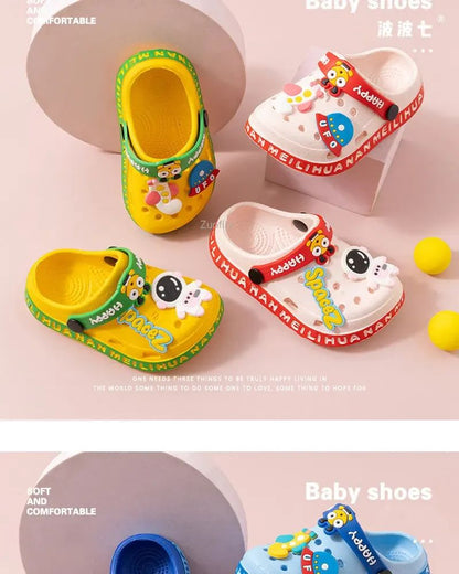 New Children Kids Baby Boys Girls Mules Clogs Summer Soft Sole Garden Beach Slippers Sandals Cave Hole Baby Shoes for Boys Girls
