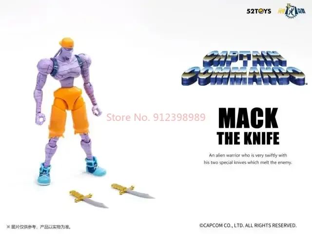 52TOYS Action Figure CAPCOM Final Fight 1PCS Colecionável Decoração de Mesa Presente Criativo para Aniversário 3.75inch/10cm