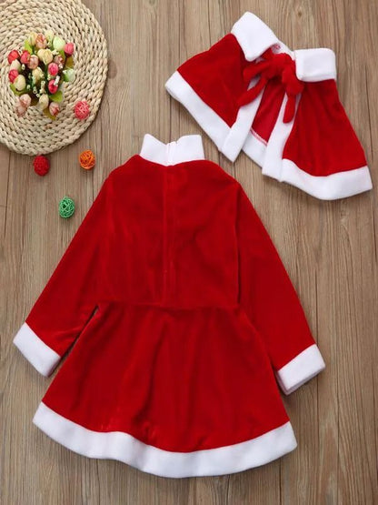 Christmas Santa Claus Cosplay Costume Boys Long Sleeve Clothes Baby Girls Dress Cute Show Christmas Hats and Christmas Supplies