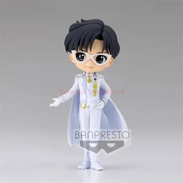 Bandai Original Qposket Sailor Moon Tsukino Usagi Chiba Mamoru Action Figure Vestido de Noiva Ver Estatueta Pvc Estátua Boneca Brinquedos