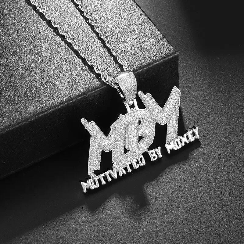Pingente de Pistola com Gelo Cravejado Bling Colar de Metralhadora Masculino Personalidade Hip Hop Rock Punk Joia Legal para Festa de Rua Presente