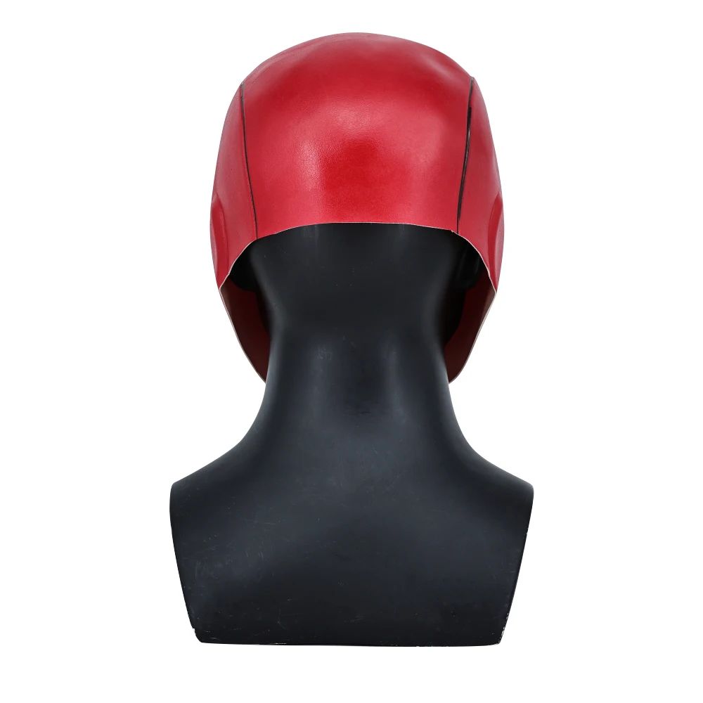 Cosplay Masks Superhero Red Hood Helmet Latex for Adult Man Face Masks Halloween Party Masquerade Carnival Costume Prop