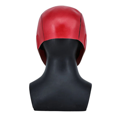 Cosplay Masks Superhero Red Hood Helmet Latex for Adult Man Face Masks Halloween Party Masquerade Carnival Costume Prop