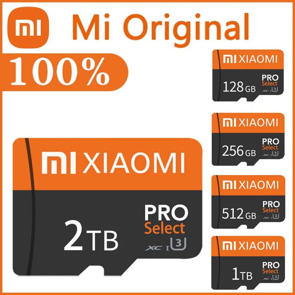 Cartão Micro TF SD Xiaomi de Capacidade Real 1TB 512GB 256GB Cartão de Memória de Alta Velocidade Cartão De Memória 128GB para Sony Lenovo Nintendo
