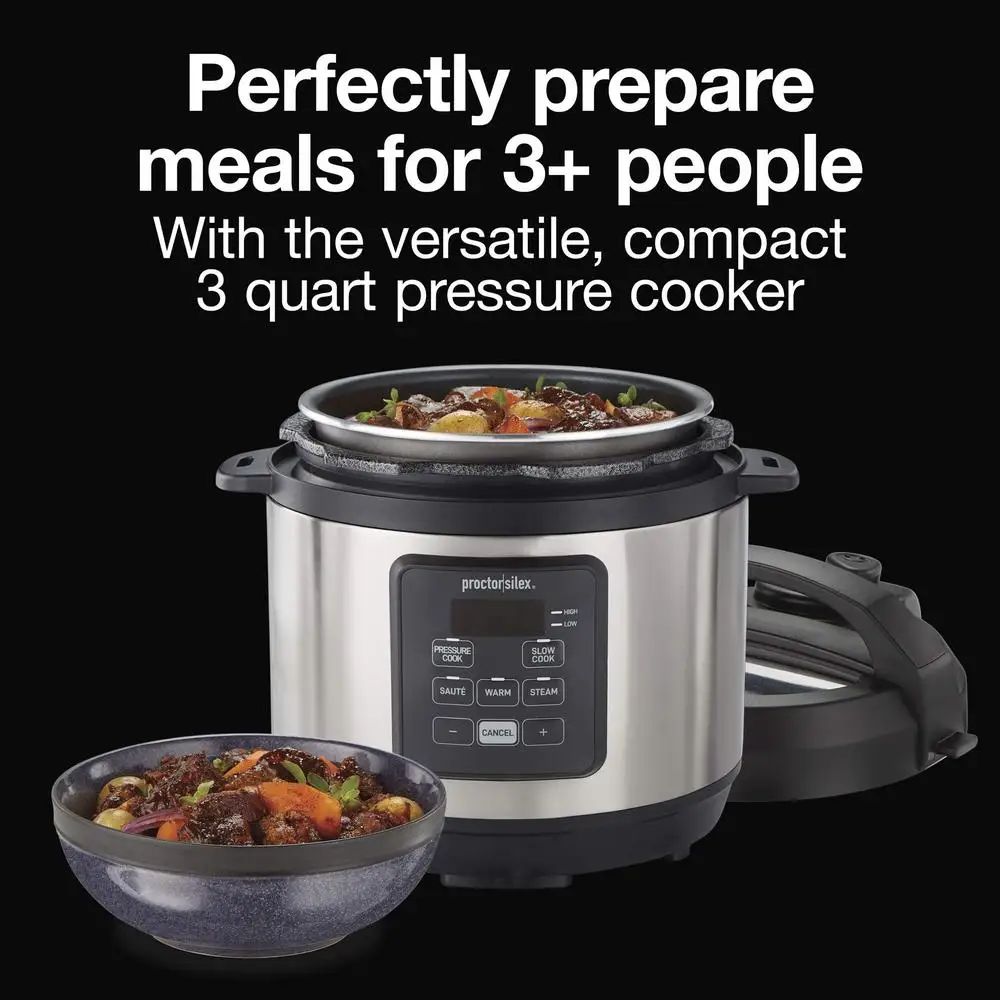 Panela de Pressão Elétrica 4 em 1 Multifuncional Cozimento Lento a Vapor Salteado Panela de Arroz Aço Inox Antiaderente 2,8 Litros Eletrodoméstico de Cozinha