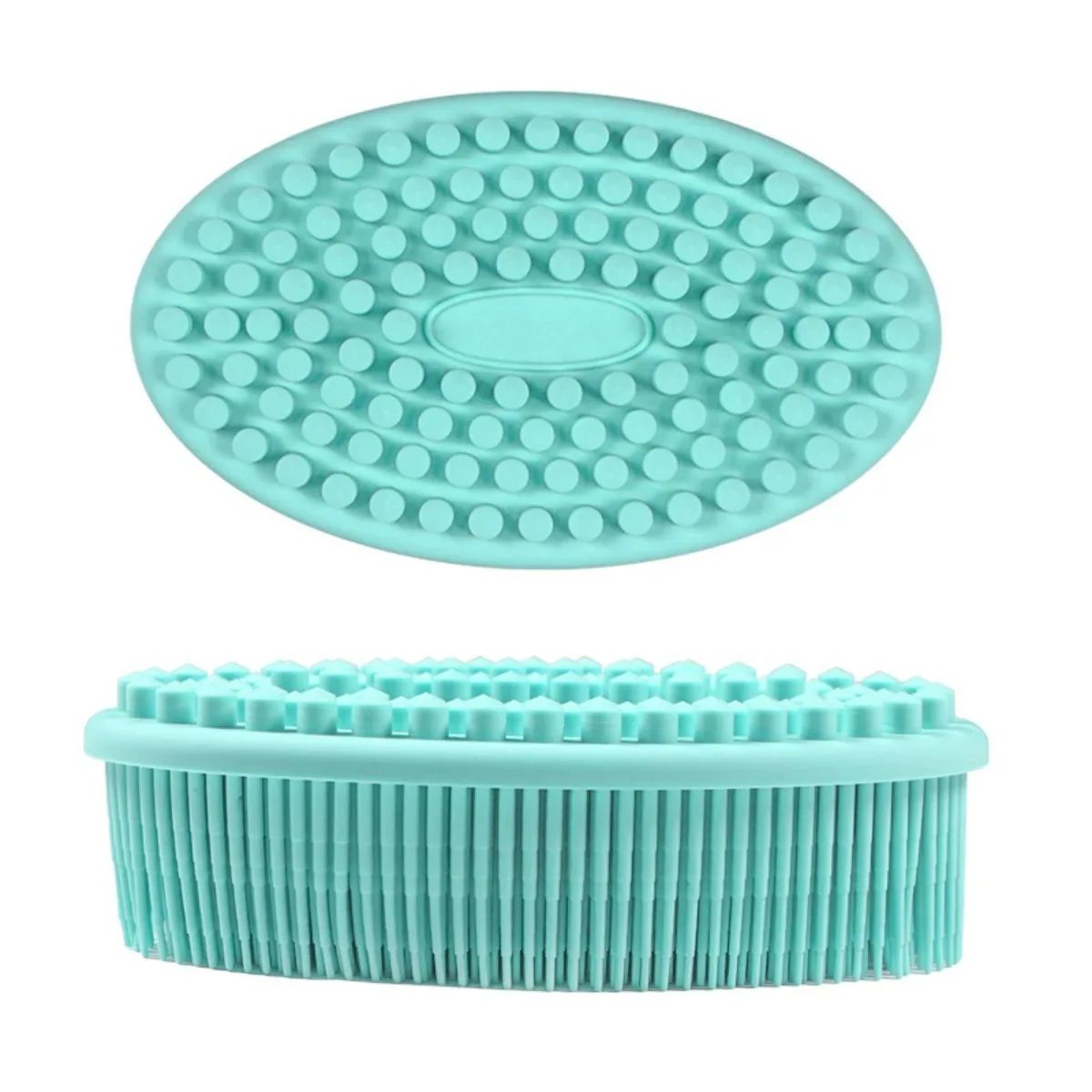 Silicone Body Brush Baby Shower Body Wash Sponge Dry Massage Bath Towel for BodyBas Body Wash Scrubber Brush Bath Back Scrubber