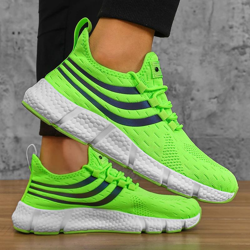 Tênis Esportivo Masculino Casual Leve Respirável Antiderrapante Calçados para Corrida e Caminhada ao Ar Livre Tênis Esportivo para Jogging