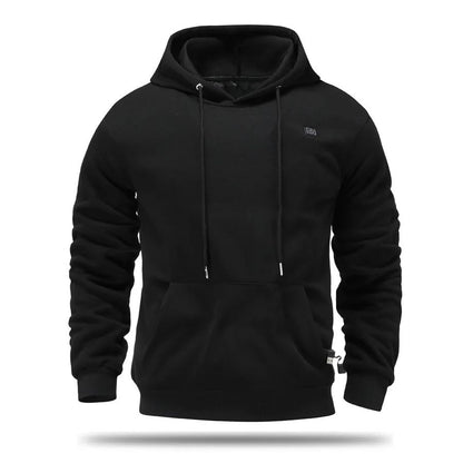 Cross-Border Men's USB Heated Fleece-Lined Sweatshirt Warm Outdoor Casual Clothing Electric Heating Hooded Sweatshirt