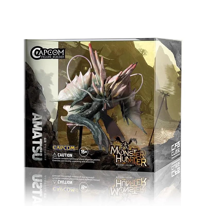 Monster Hunter CUBO Zinogre Amatsu Crimson Glow Valstrax Gore Magala MAGNAMALO Mizutsune Figura de Dragão Brinquedos