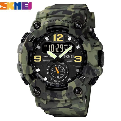 SKMEI 1637 Military Digital Watch for Men Camouflage Waterproof Wristwatch Mens Shockproof Sport Quartz Clock 1384 Montre Homme