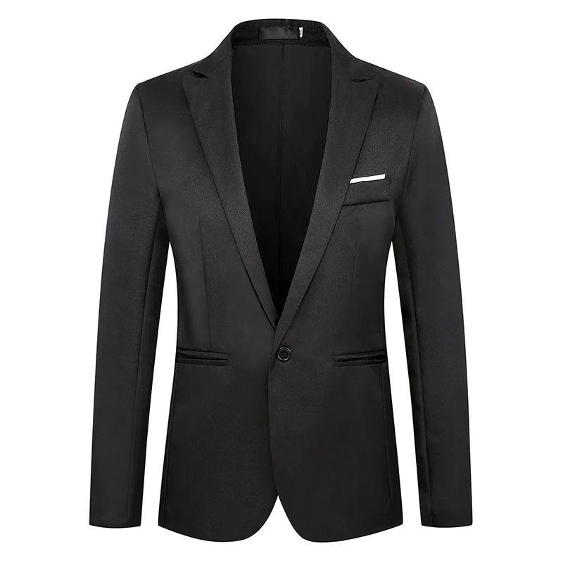 Autumn New Men's Casual Suit Casual Business Office Suit Jacket Solid Trendy Non-ironing Anti-wrinkle Slim Fit Men's Blouse
